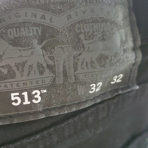 Levi's 513 black jean - Picture 4 of 6